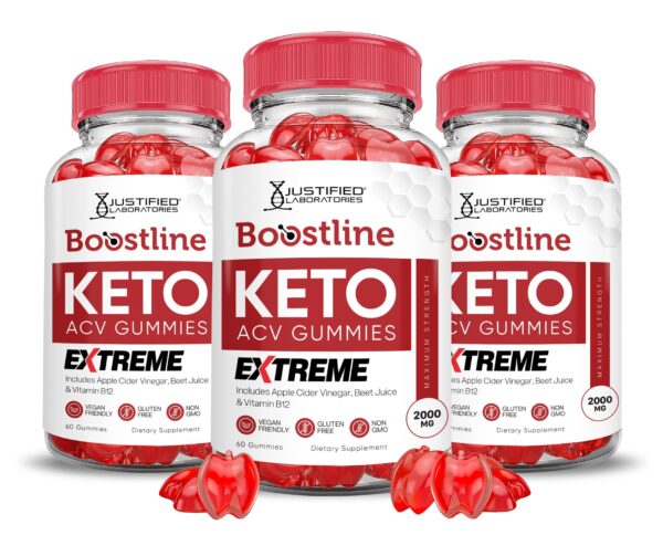 Boostline Keto gomitas vinagre sidra manzana paquete 3