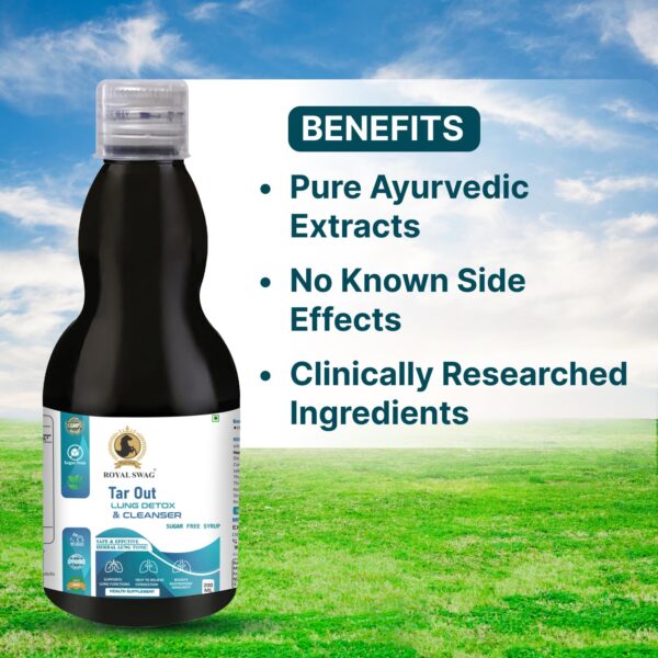 Jarabe para eliminar toxinas de pulmones ROYAL SWAG ayurveda