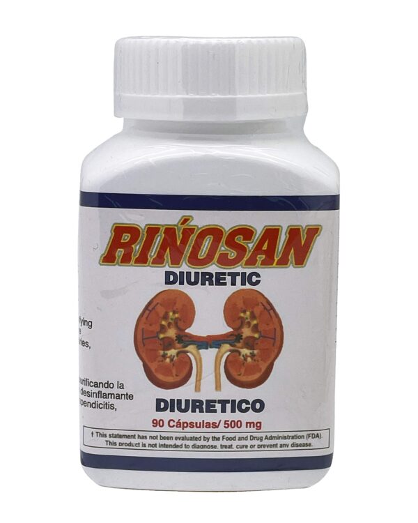 Rinosan cápsulas suplemento depurativo y diurético paquete