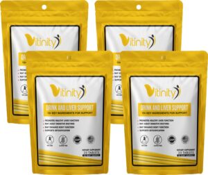 Vitinity suplemento anti-bebida 15 ingredientes salud hepática cápsulas