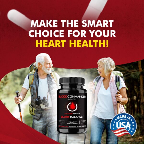 Blood Commander frasco sobre fondo claro