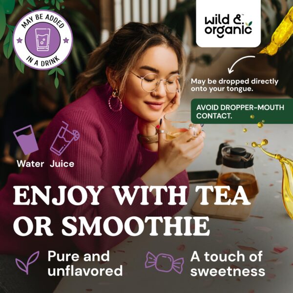 Tintura natural detox Wild & Organic sin alcohol ni azúcar