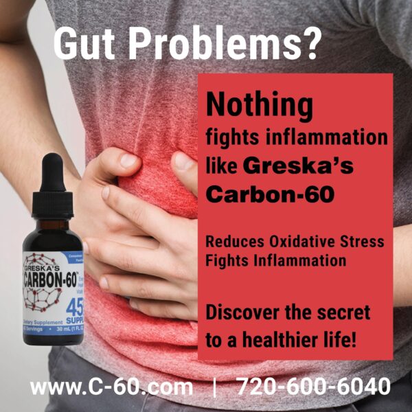 Caja externa suplemento Greska's Carbon-60 antioxidante