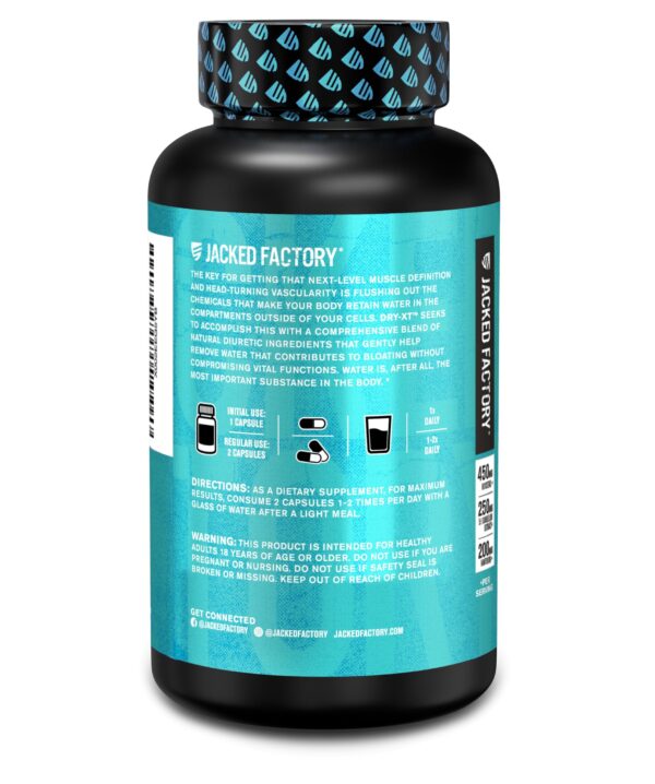 Paquete de 120 cápsulas diuréticas Jacked Factory Dry-XT