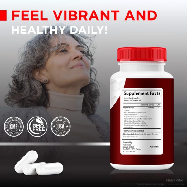 NutraVibe Glucocyn 180 cápsulas fórmula natural