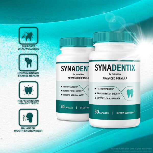 Caja de SynaDentix y cápsulas Caja de SynaDentix y cápsulas