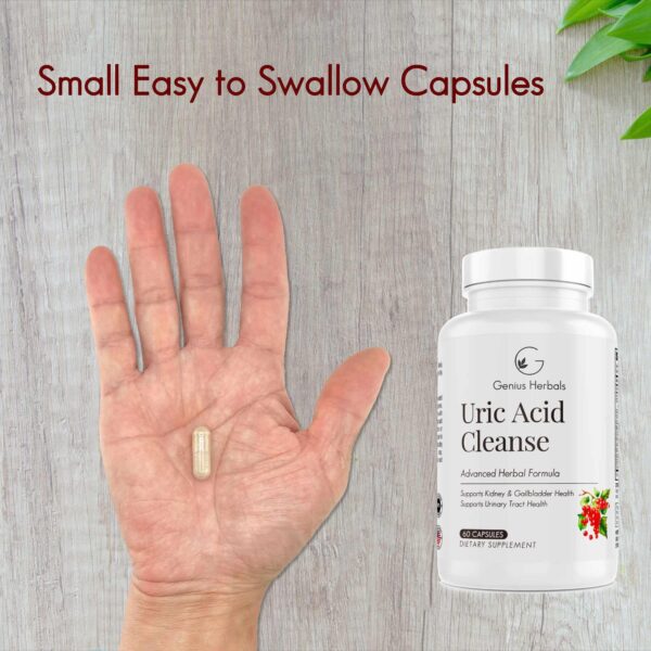 Suplemento ácido úrico de Genius Herbals, 60 cápsulas