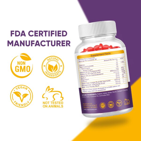 Cajita con gomitas keto acv para dietas bajas en carbohidrato