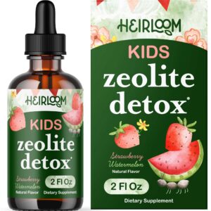 Gotas de desintoxicacion con zeolita para ninos sabor fresa sandia