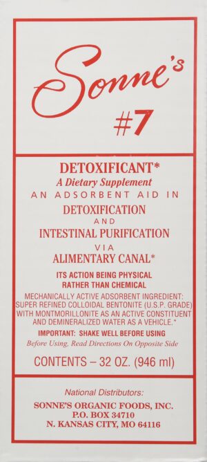 Sonne's Detoxificación No 7 32 onzas líquidas envase