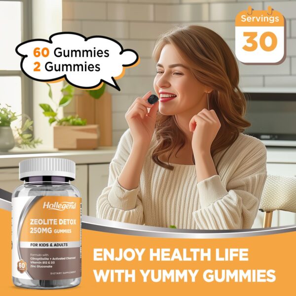 Gomitas detox veganas sin gluten con vitaminas para niños y adultos