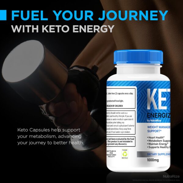 Paquete doble Keto Energize cápsulas para rendimiento fitness