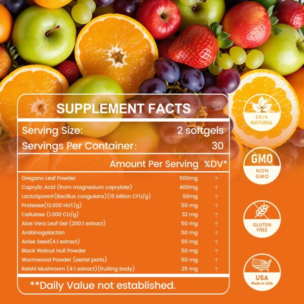 Ingredientes naturales en suplemento inGreens Candida Cleanse