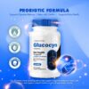 Frente y lateral de empaque Glucocyn Gut Health Frente y lateral de empaque Glucocyn Gut Health