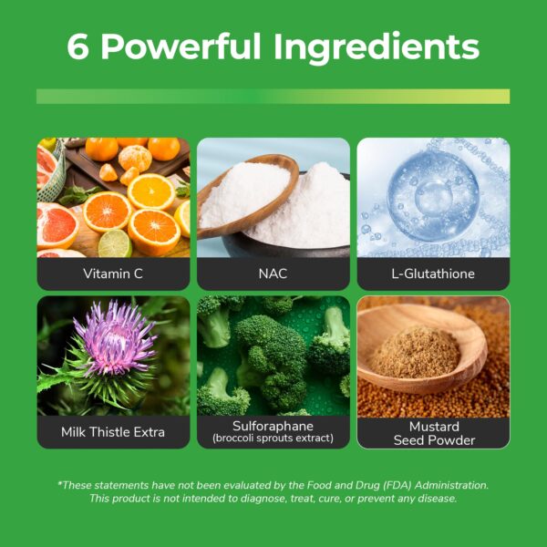 Bright Naturals Vital Detox lado posterior con instrucciones uso