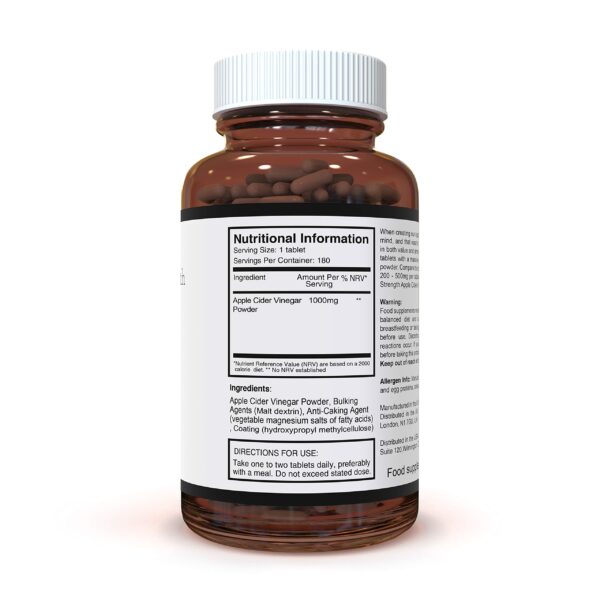 Frascos Pureclinica suplemento vinagre sidra manzana 720 tabletas