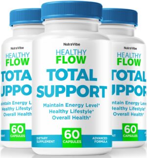 Cápsulas Healthy Flow NutraVibe paquete 3x60 pastillas