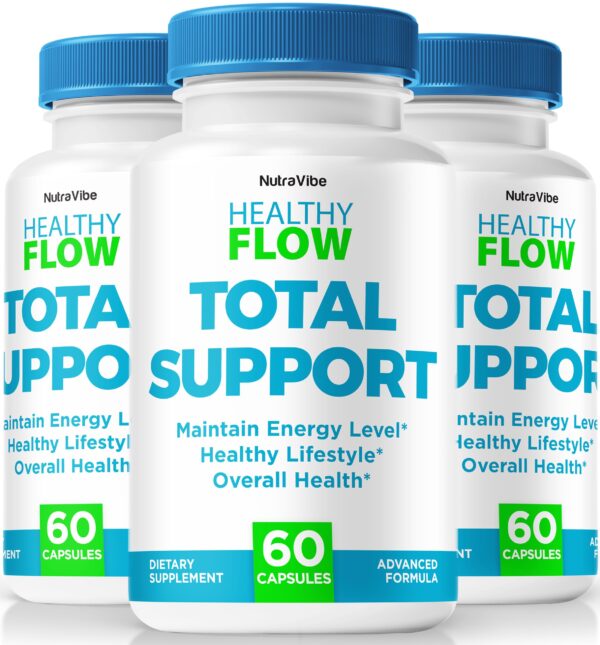 Cápsulas Healthy Flow NutraVibe paquete 3x60 pastillas