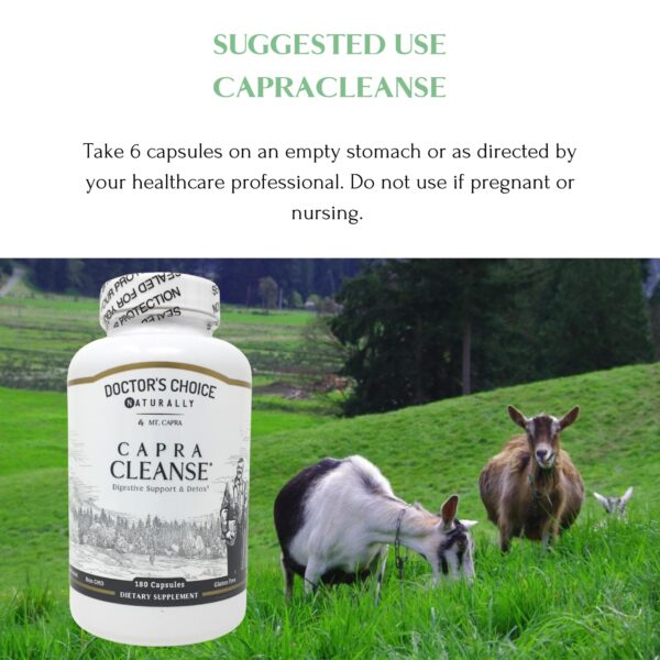 Cápsulas CapraCleanse para digestión saludable y limpia