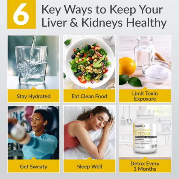 Desintoxicación natural para hígado y riñón Organixx Desintoxicación natural para hígado y riñón Organixx