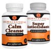 Paquete detox Calm Cleanse con cápsulas antioxidantes naturales