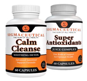 Paquete detox Calm Cleanse con cápsulas antioxidantes naturales
