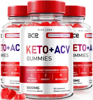 Paquete Ace Keto ACV gomitas para pérdida de peso 180 unidades
