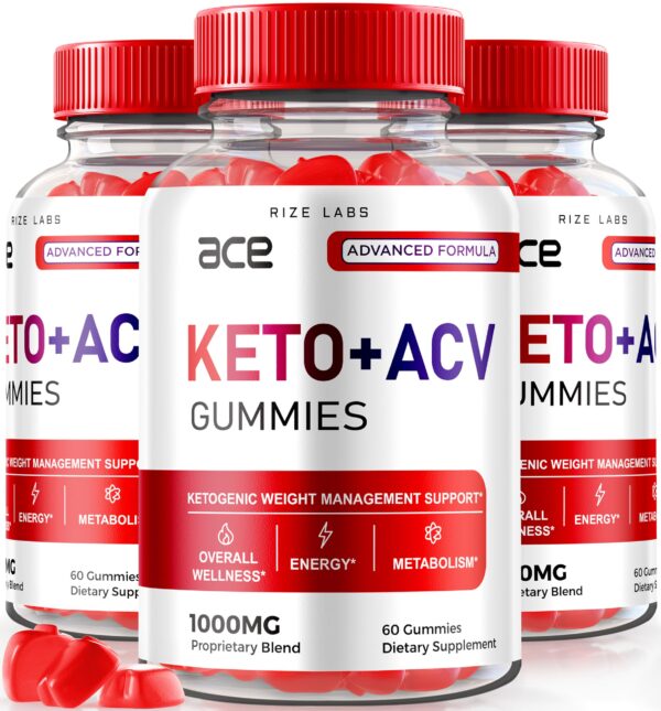 Paquete Ace Keto ACV gomitas para pérdida de peso 180 unidades