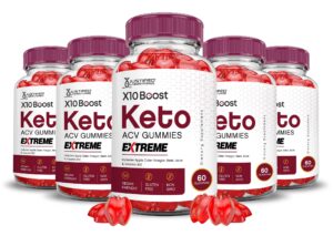 Paquete de gomitas keto X10 Boost con vinagre de sidra