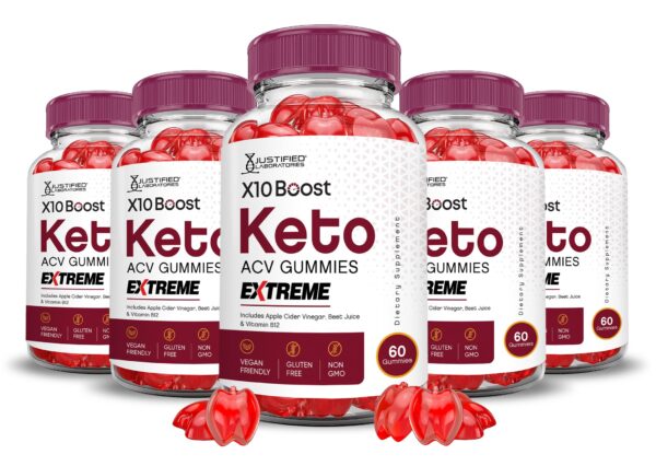 Paquete de gomitas keto X10 Boost con vinagre de sidra
