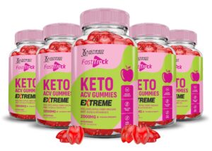 Paquete Fast Track Keto ACV Gomitas Vinagre Sidra Manzana
