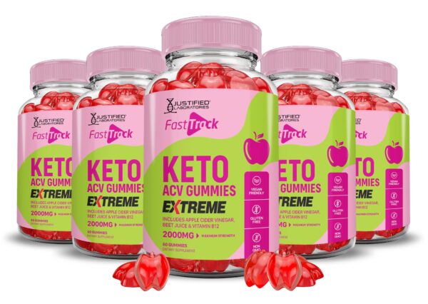 Paquete Fast Track Keto ACV Gomitas Vinagre Sidra Manzana