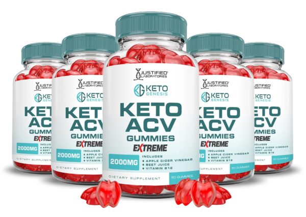 Keto Genesis gomitas vinagre sidra manzana paquete 5