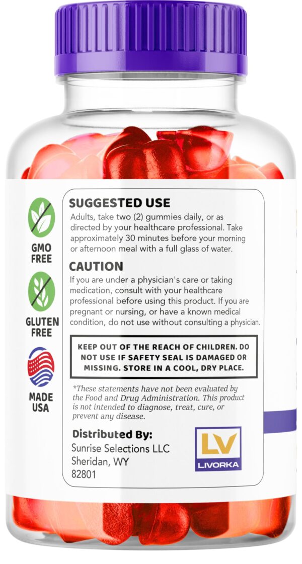 Gomitas sabor vinagre de sidra manzana para dieta keto Turbo Ripped