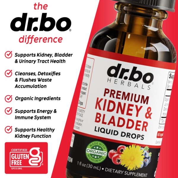 Gotas riñón vejiga limpiador natural líquido