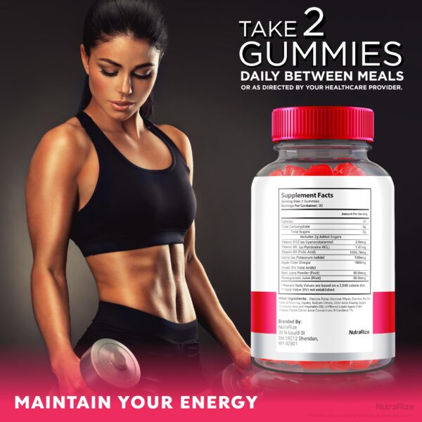 NutraRize TurboTrim gummies vinagre sidra natural