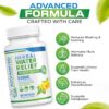Herbal Water Relief ingredientes naturales y etiqueta nutricional