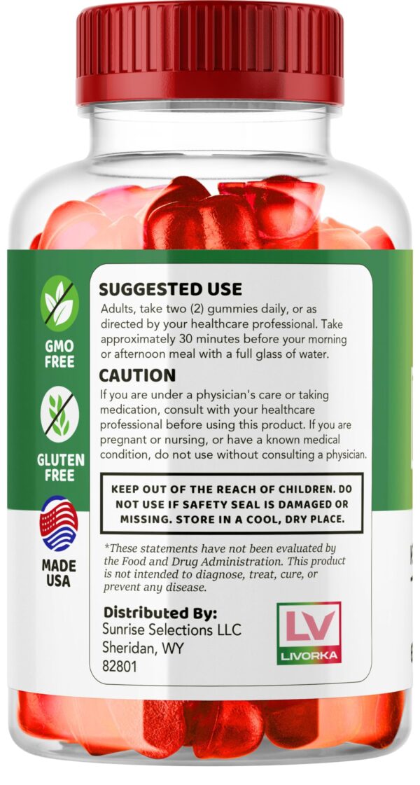 Gummies duo keto acv botella abierta con gomitas