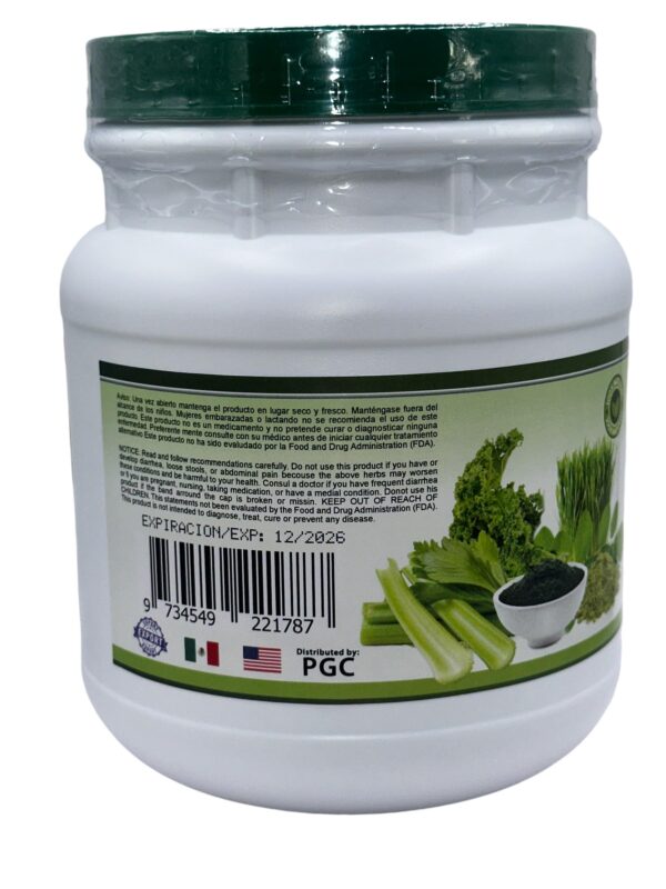 Suplemento dietético Jugo Verde con té verde y moringa