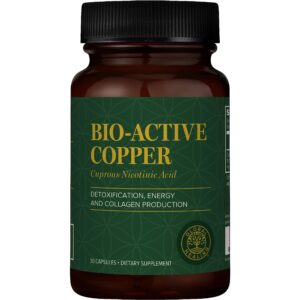 Suplemento de cobre bioactivo Cu1 Global Healing 30 cápsulas
