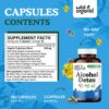 Ingredientes naturales en cápsulas para detox de alcohol Wild & Organic