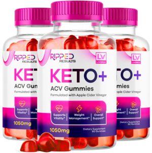 Pack 3 gomitas LIVORKA Ripped Results Keto Plus ACV 1050 mg