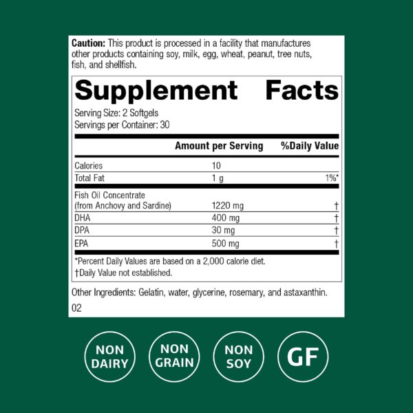 Etiqueta frontal Olprima EPA|DHA