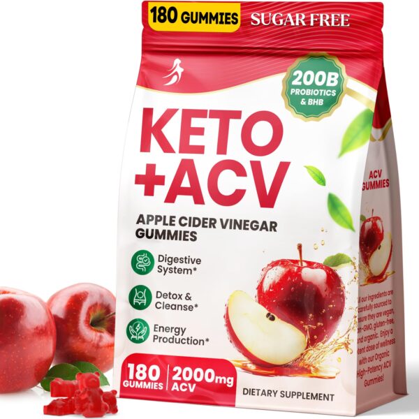 Gomitas keto vinagre sidra manzana 180 unidades Jazytiko