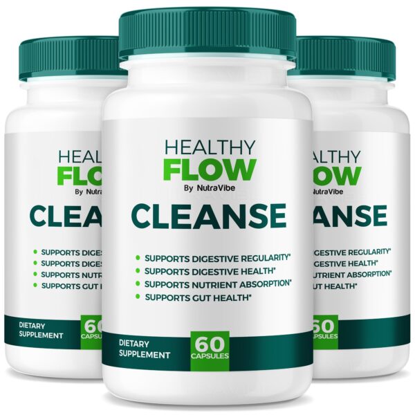 Frente del envase Healthy Flow Cleanse 3 Pack