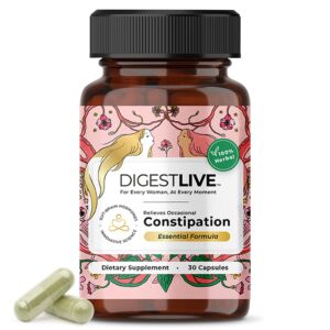 DigestLive alivio estreñimiento cápsulas herbal para mujeres
