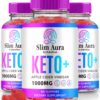 Slim Aura Keto ACV gomitas naturales para pérdida peso paquete 3