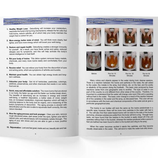 Ionic Cleanse Foot Spa accesorios para desintoxicación