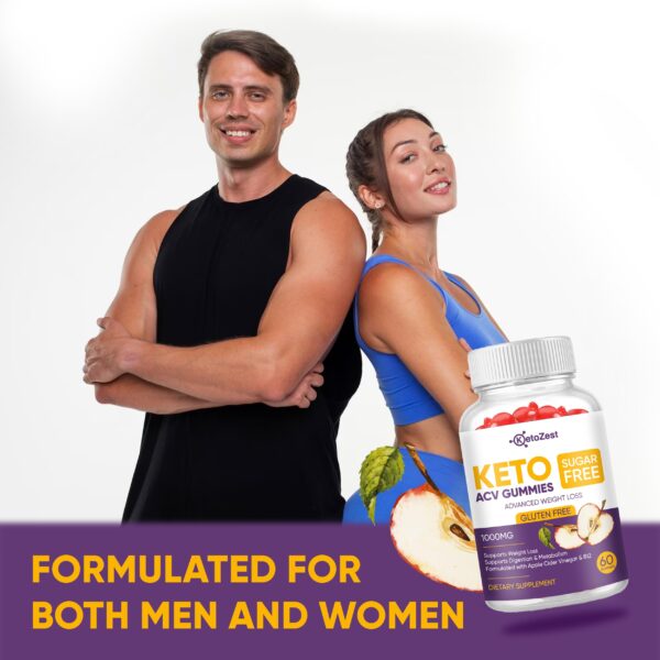 Sabor manzana gomitas keto ACV para bienestar general