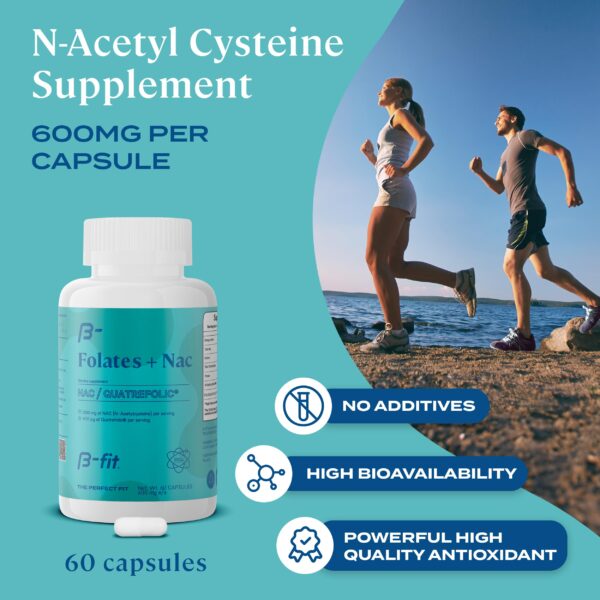 Frasco B-FIT B NAC para desintoxicación hepática y salud celular